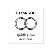 Original Trendy Wedding Rings Thank You Wedding Gummistempel (Prägung)
