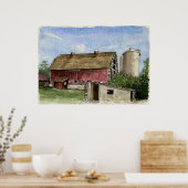 Original Trescher Barn - Poster (Küche)