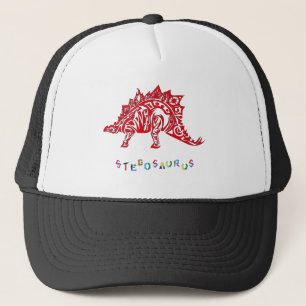 Original Tribal Style Design Stegosaurus mit Neme Truckerkappe