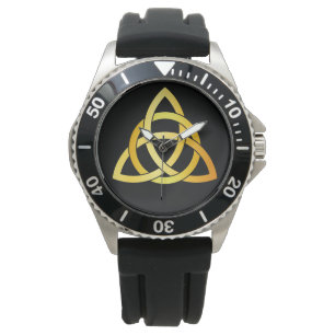 Original Triquetra Kreis keltischen Knoten Irland  Armbanduhr