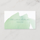 Original Türkisches Aqua Aqua Wasserfarben Visitenkarte (Vorderseite)