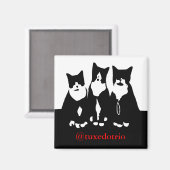 Original TuxedoTrio Magnet (Vorderseite/Rückseite)