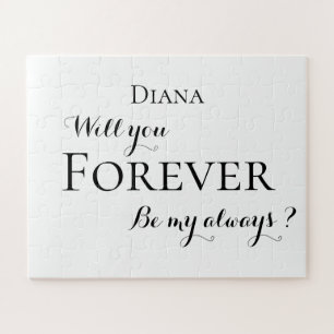 Original und Romantisches Geschenk Heirate Mich Puzzle