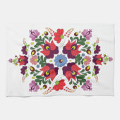 Original Ungarisches Matyo Kitchen Segen Zitat Geschirrtuch (Horizontal)