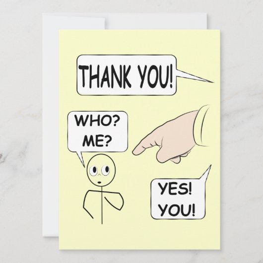 Original Vielen Dank Einladung (Vorderseite)