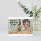 Original Vintag Heilmans Bier, Altes Lager! Postkarte (Stehend Vorderseite)