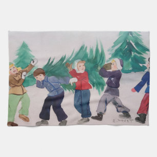 Original Vintage Geschirrtuch