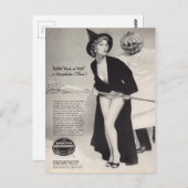 Original Vintage Halloween (Griffin-Anzeigen) Postkarte (Vorne/Hinten)