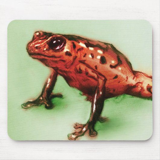 Original Vintage Kunstmousepad - Frosch Mousepad (Vorne)