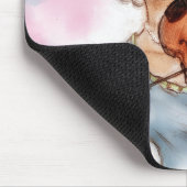 Original Vintage Kunstmousepad - Geige Mousepad (Ecke)