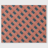 Original Vintage Patriotische Amerikanische Flagge Geschenkpapier (Flach)