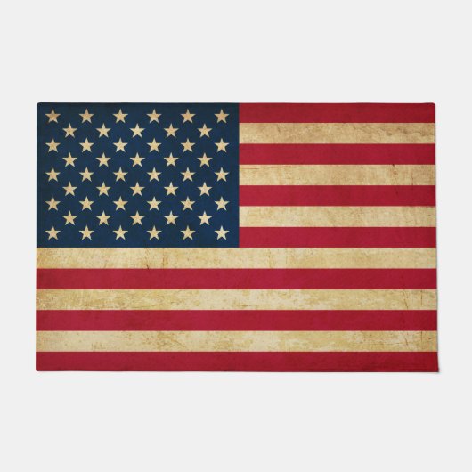 Original Vintage patriotische Fahne Vereinte Staat Fußmatte (Vorderseite)