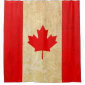 Original Vintage Patriotische Nationalflagge KANAD Duschvorhang (Vorderseite)