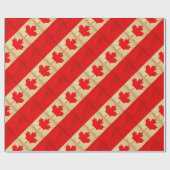 Original Vintage Patriotische Nationalflagge KANAD Geschenkpapier (Flach)