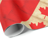 Original Vintage Patriotische Nationalflagge KANAD Geschenkpapier (Rolleneckpunkt)