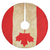 Original Vintage Patriotische Nationalflagge KANAD Polyester Weihnachtsbaumdecke (Vorderseite)