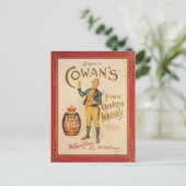 Original Vintages Cowan-Plakat Postkarte (Stehend Vorderseite)