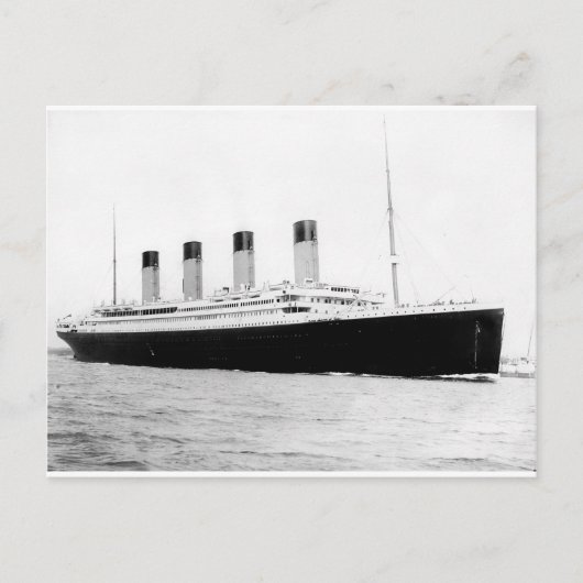 Original Vintages Foto der Titanic Postkarte (Vorderseite)