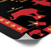 Original Vintages Inspiriert Circus Poster (Ecke)