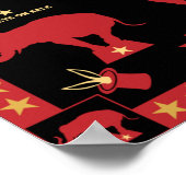 Original Vintages Inspiriert Circus Poster (Ecke)