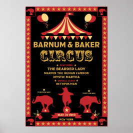 Original Vintages Inspiriert Circus Poster