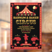 Original Vintages Inspiriert Circus T - Shirt Fensteraufkleber (Blatt 2)