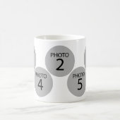 Original Vorlage erstellen 5-RUNDE-FOTOKOLLAGE Kaffeetasse (Mittel)