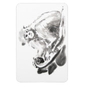 Original Wash Malerei Affen Jahr Zodiac Magnet (Vertikal)