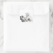 Original Wash Malerei Affen Jahr Zodiac Sticker (Tasche)