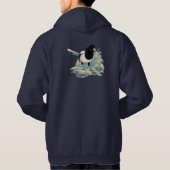 Original Wasserfarbe Garten Bird Hoodie (Rückseite)