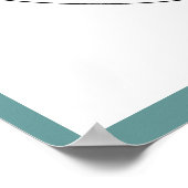 Original Wasserfarbe Großer Blaue Herde Bird Poster (Ecke)