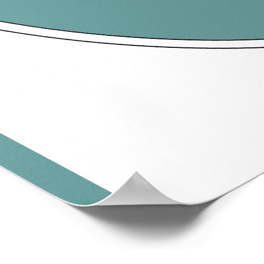 Original Wasserfarbe Großer Blaue Herde Bird Poster (Ecke)