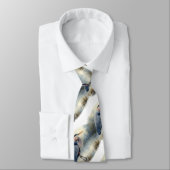 Original Wasserfarbe Grosses Blaues Meer Krawatte (Gebunden)