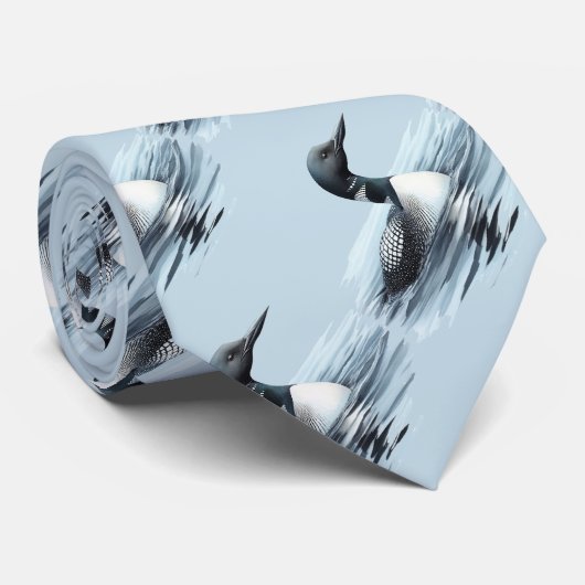 Original Wasserfarbe Seevogel Krawatte (Gerollt)