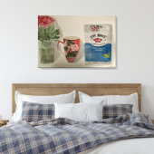 Original Wasserfarbe "Strong Tee & Rose" Leinwanddruck (Insitu (Schlafzimmer))