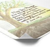 Original Wasserfarbe und Segen Poster (Ecke)