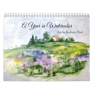 Original Wasserfarben-Wandkalender Kalender