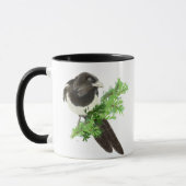 Original Wasserfarbenmagpie-Kiefernzweig Tasse (Links)