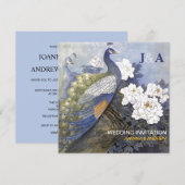 Original Wasserfarbenparadies Hochzeit Einladung (Vorne/Hinten)