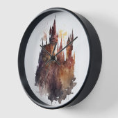 Original Wasserfarbenspiel Burg Kunstvoll wandern  Uhr (Winkel)