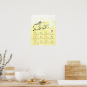 Original Water Buffalo Child OX Year Calendar P Poster (Küche)