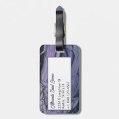 Original Watercolor Crow Raven Malerei Gepäckanhänger (Rückseite vertikal)