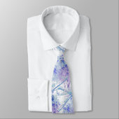 Original Watercolor Dragonfly in Blue Mauve Nature Krawatte (Gebunden)