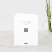 Original watercolor painting karte (Rückseite)