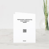 Original watercolor painting karte (Rückseite)