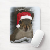 Original Weihnachts-Eichhörnchen mit einem Hut Mousepad (Mit Mouse)