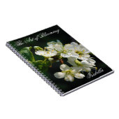 Original White Plum Blossom Art Spiral Notebook Notizblock (Rechte Seite)