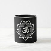 Original White Yoga OM Symbol Tasse (Zentrum)