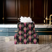 Original Wizard Nutcracker Soldiers Black Geschenkpapier