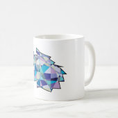 Original Wolf-Grafik | Profil Wolf-Gesicht Kaffeetasse (VorderseiteRechts)